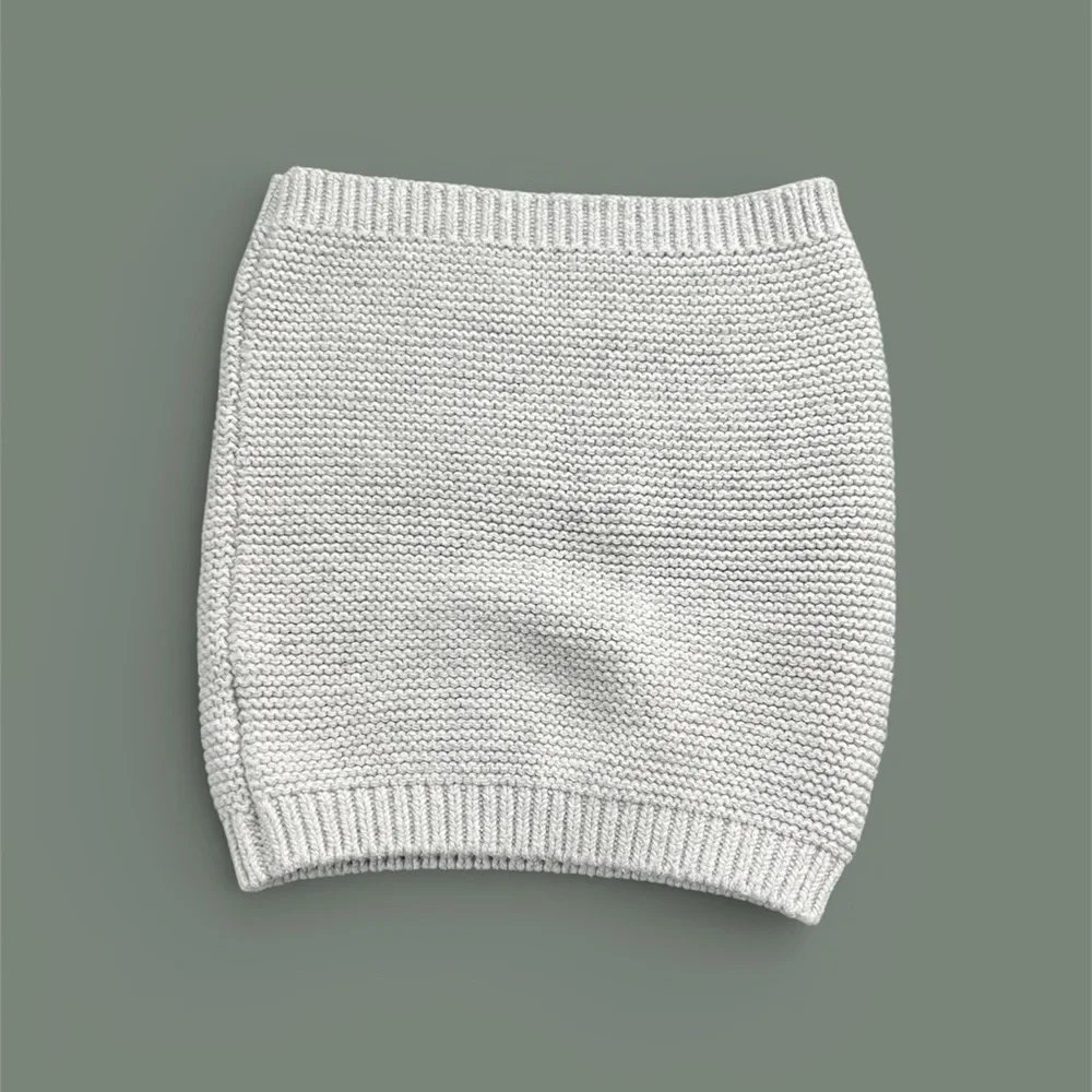Cozy Taupe H&M Kids Cotton Neck Warmer & Toddler Mitten Set | OS | Preowned
